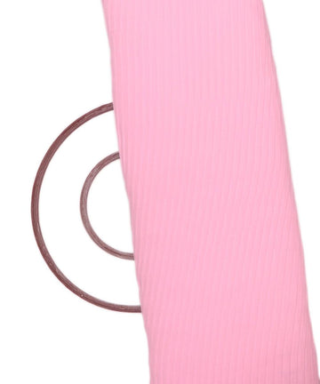 pink colour plain pleated georgette fabric